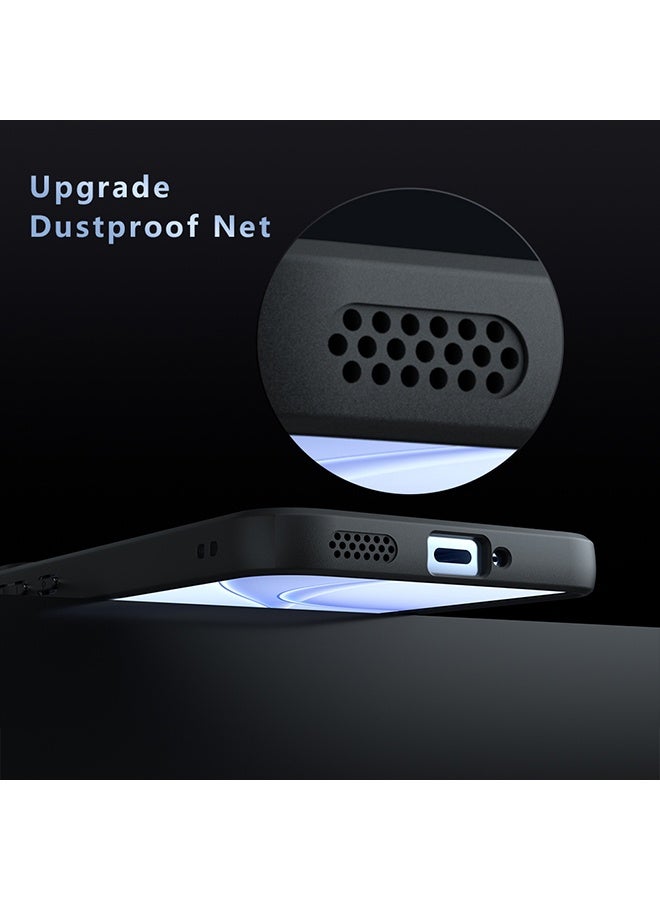 القضية المغناطيسية لـ Oppo Reno15 F 5G, غطاء الهاتف النحيف الوقائي الخلفي الشفاف المجمد, مكافحة بصمات الأصابع, حماية السقوط المضادة, حالة مقاومة للصدمات لـ Oppo Reno15 F 5G (أسود) - Image 5